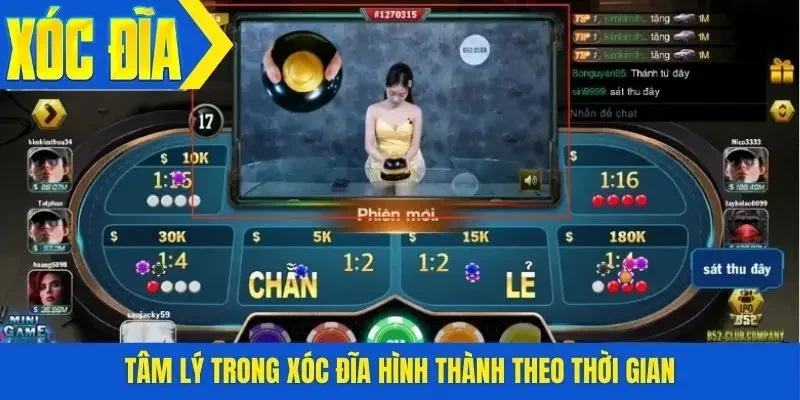 Tâm lý trong xóc đĩa hình thành theo thời gian