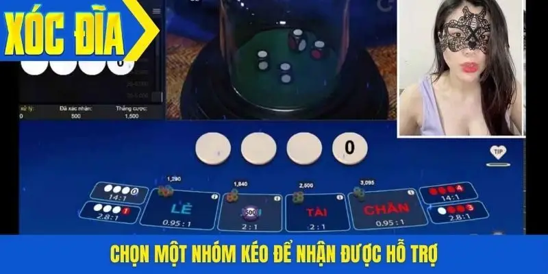 Chọn một nhóm kéo để nhận được hỗ trợ