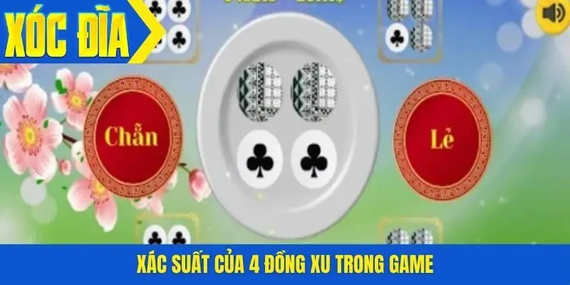 Xác suất của 4 đồng xu trong game